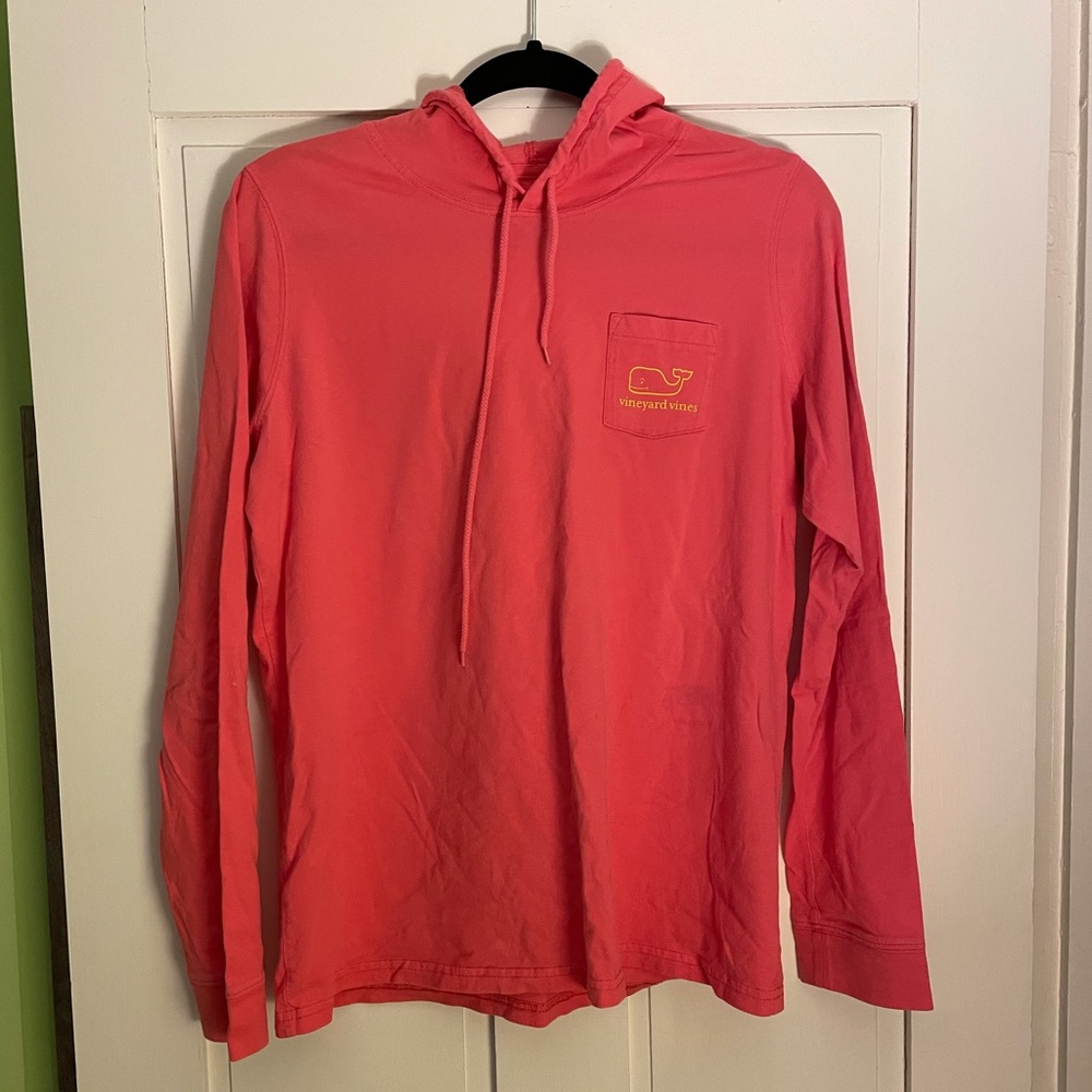 Watermelon Pink Vineyard Vines pullover sweatshirt